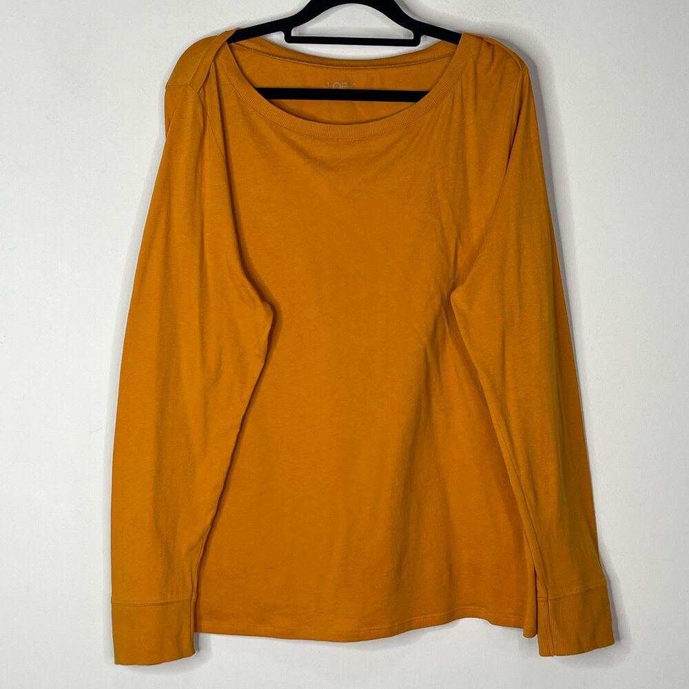 LOFT Bateau Neck Long Sleeve Tee Women's Size XL
